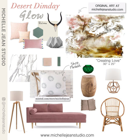 Desert Dimday Glow mood board